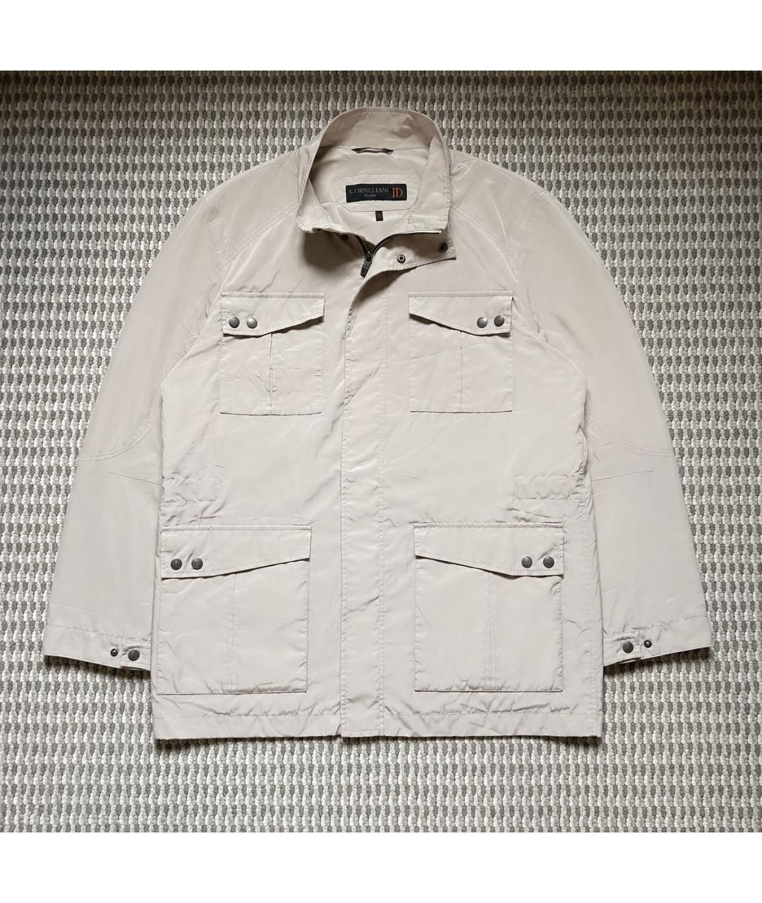CORNELIANI Бежевая полиэстеровая куртка, фото 9