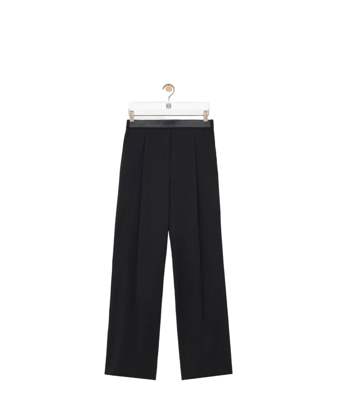 LOEWE Черные брюки широкие, фото 4