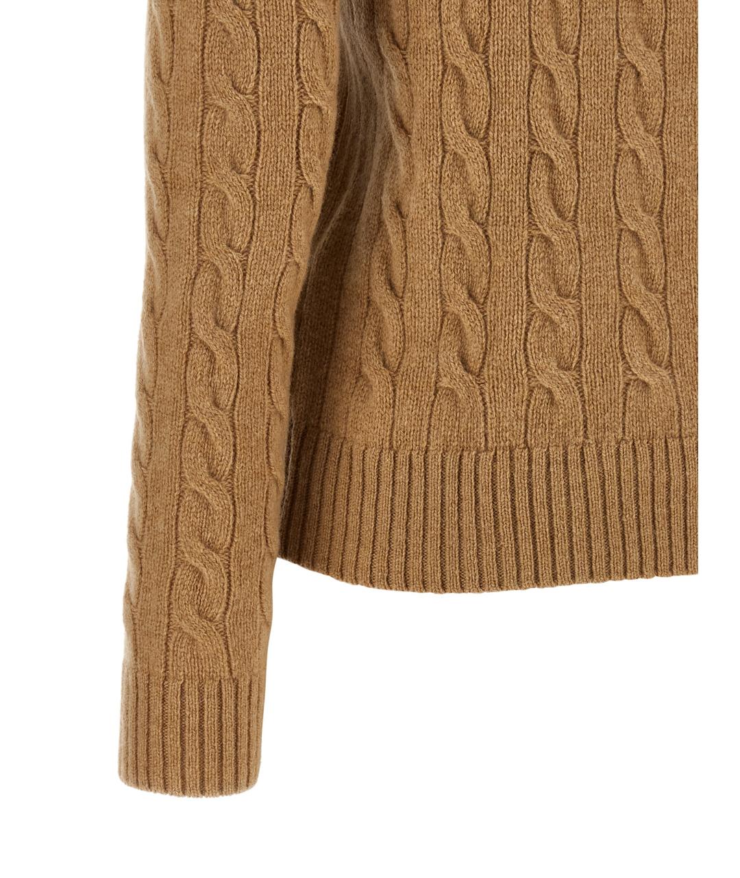 POLO RALPH LAUREN Бежевый шерстяной кардиган, фото 4