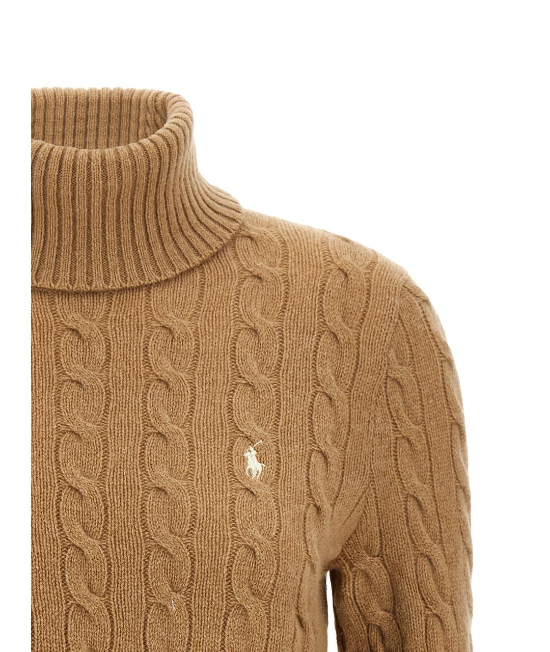 POLO RALPH LAUREN Бежевый шерстяной кардиган, фото 3