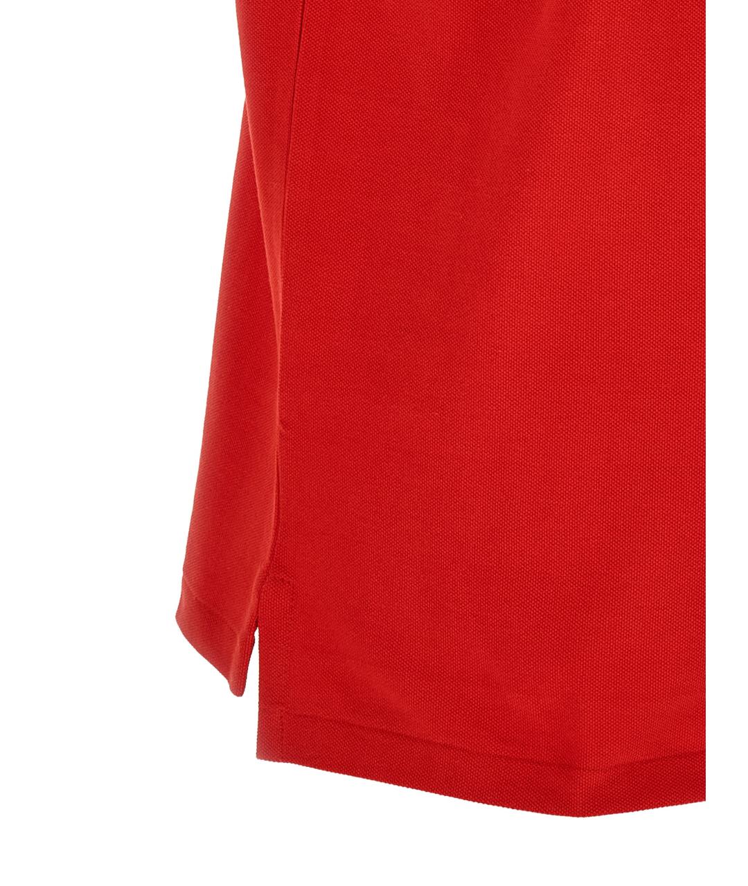 POLO RALPH LAUREN Красное хлопковое поло с коротким рукавом, фото 4