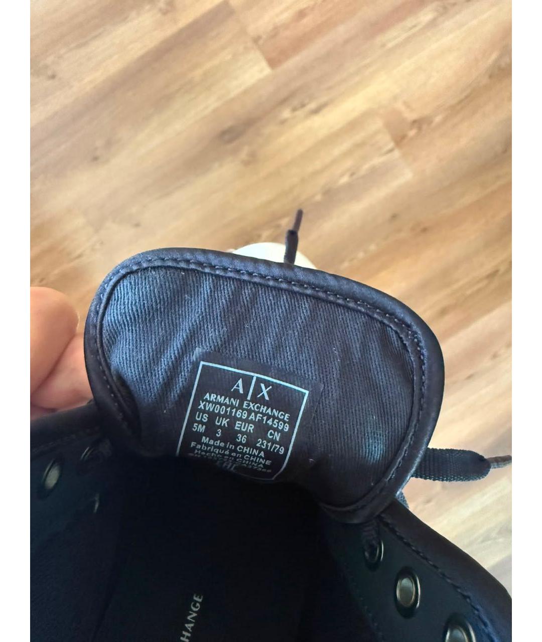 ARMANI EXCHANGE Темно-синие кеды, фото 4