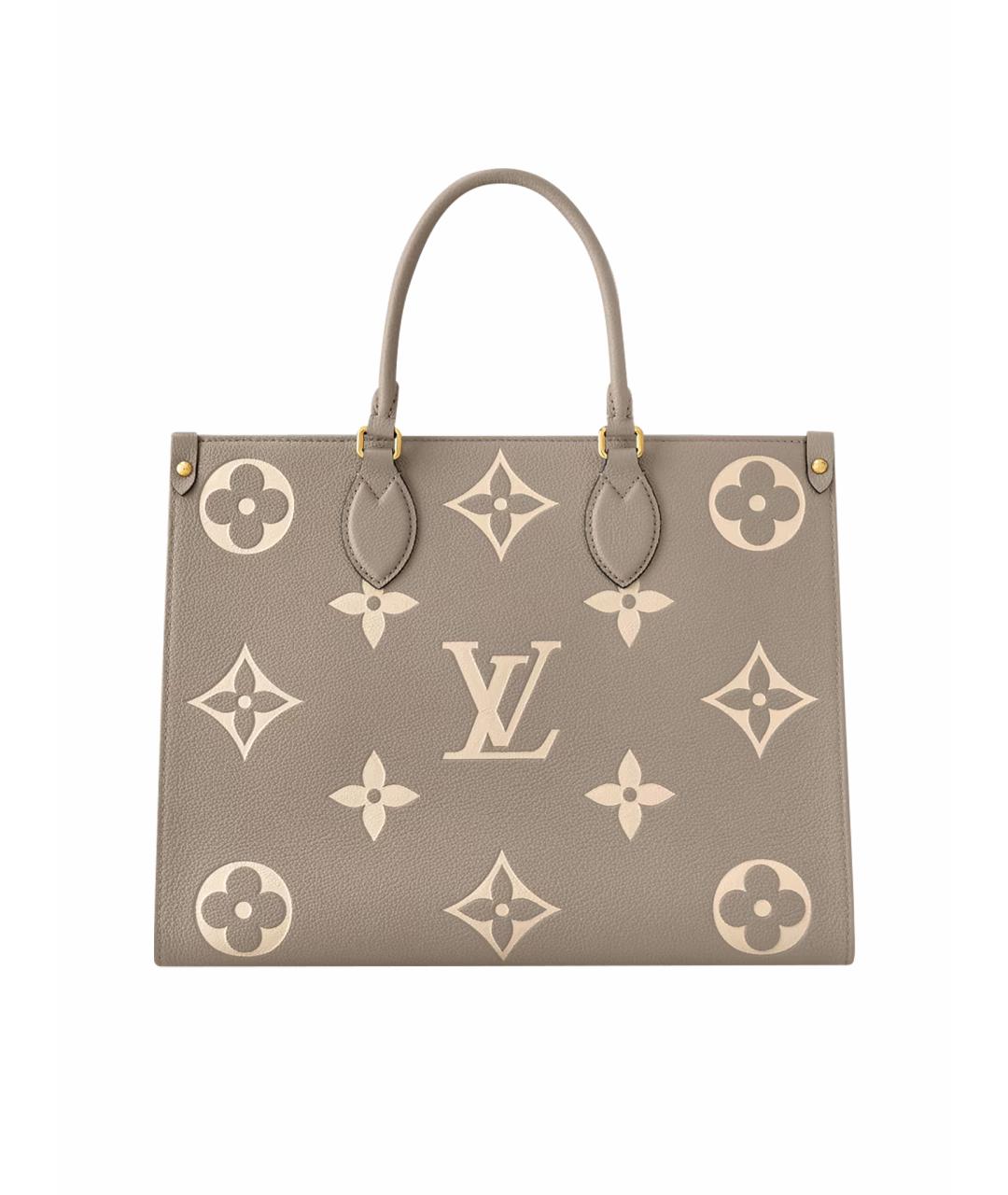 LOUIS VUITTON Бежевая кожаная пляжная сумка, фото 1