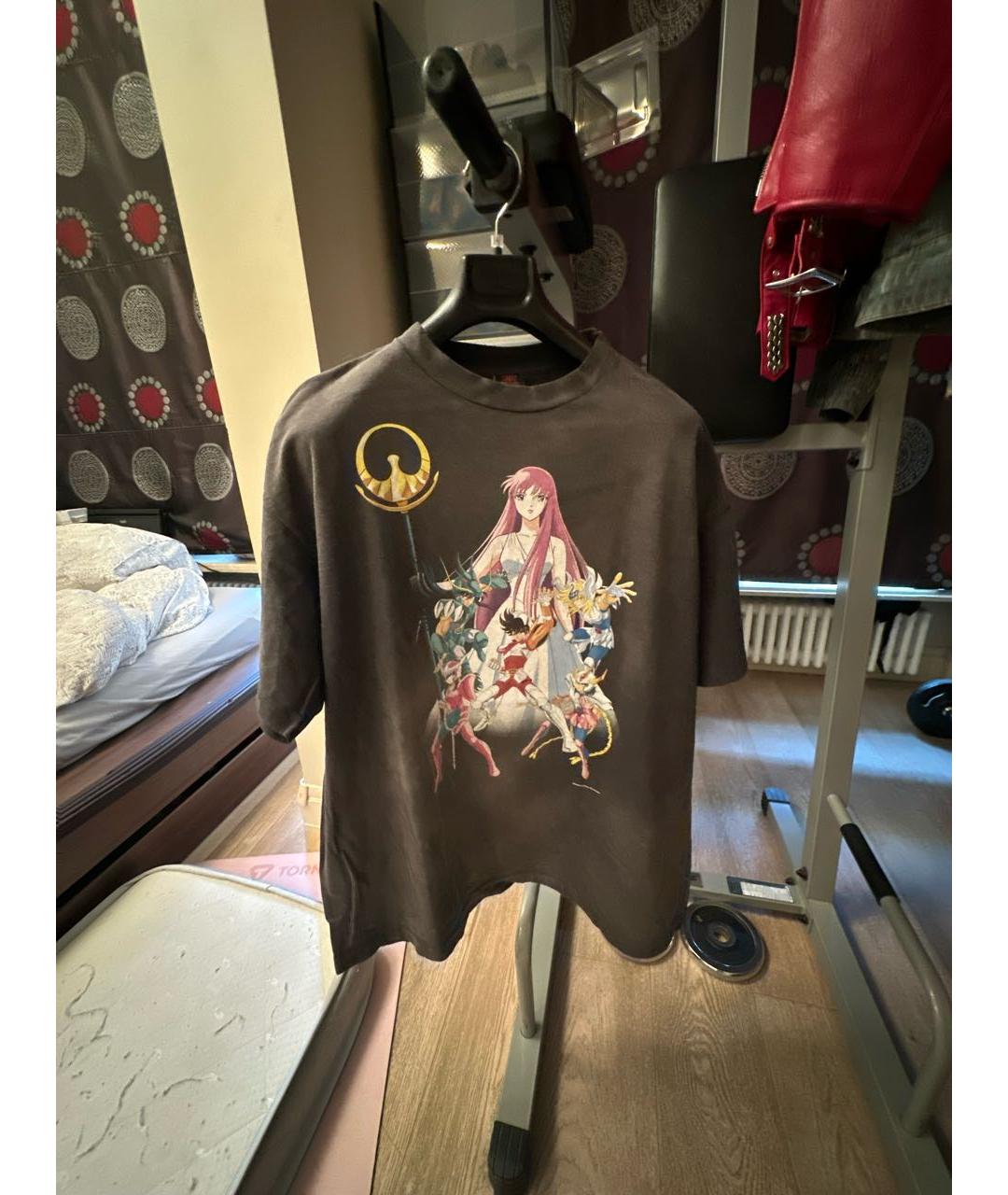 SAINT Mxxxxxx Антрацитовая хлопковая футболка, фото 5