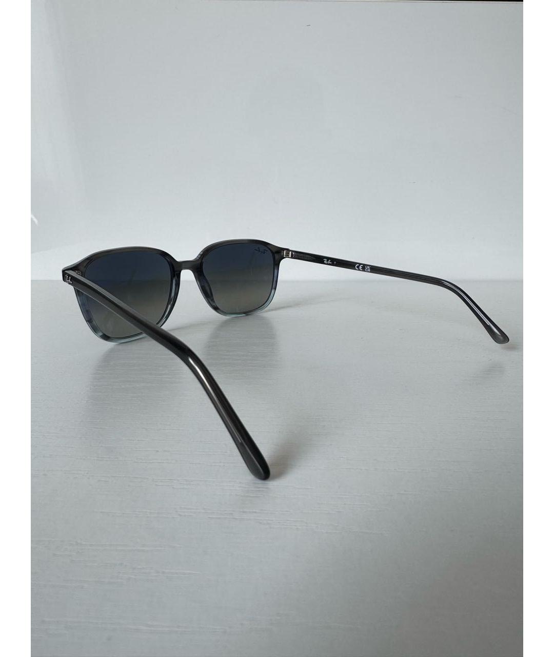 RAY BAN Голубые пластиковые солнцезащитные очки, фото 6