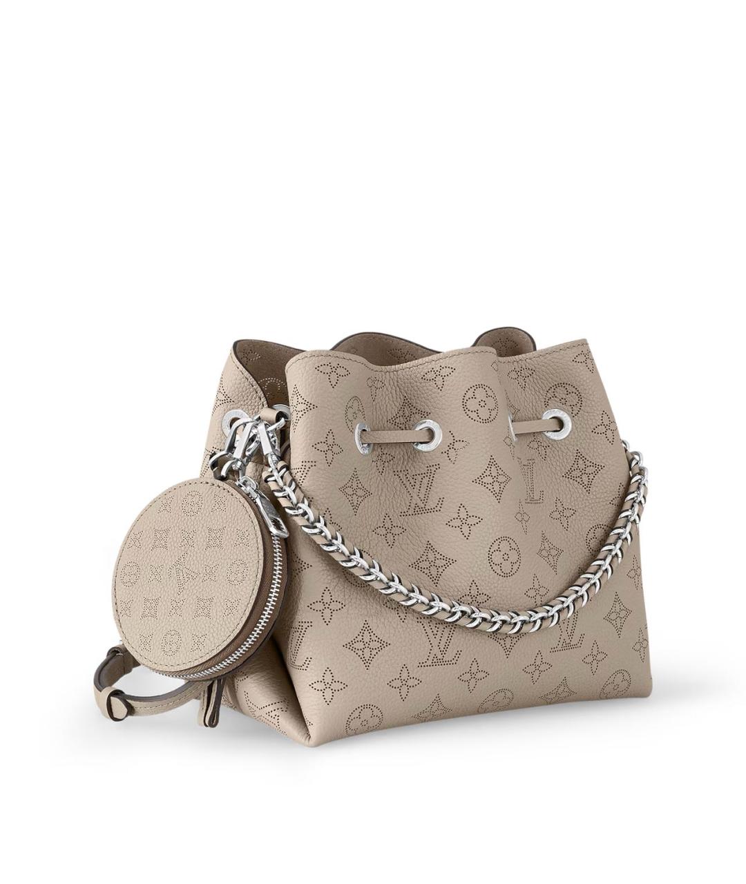 LOUIS VUITTON Бежевая кожаная сумка через плечо, фото 2
