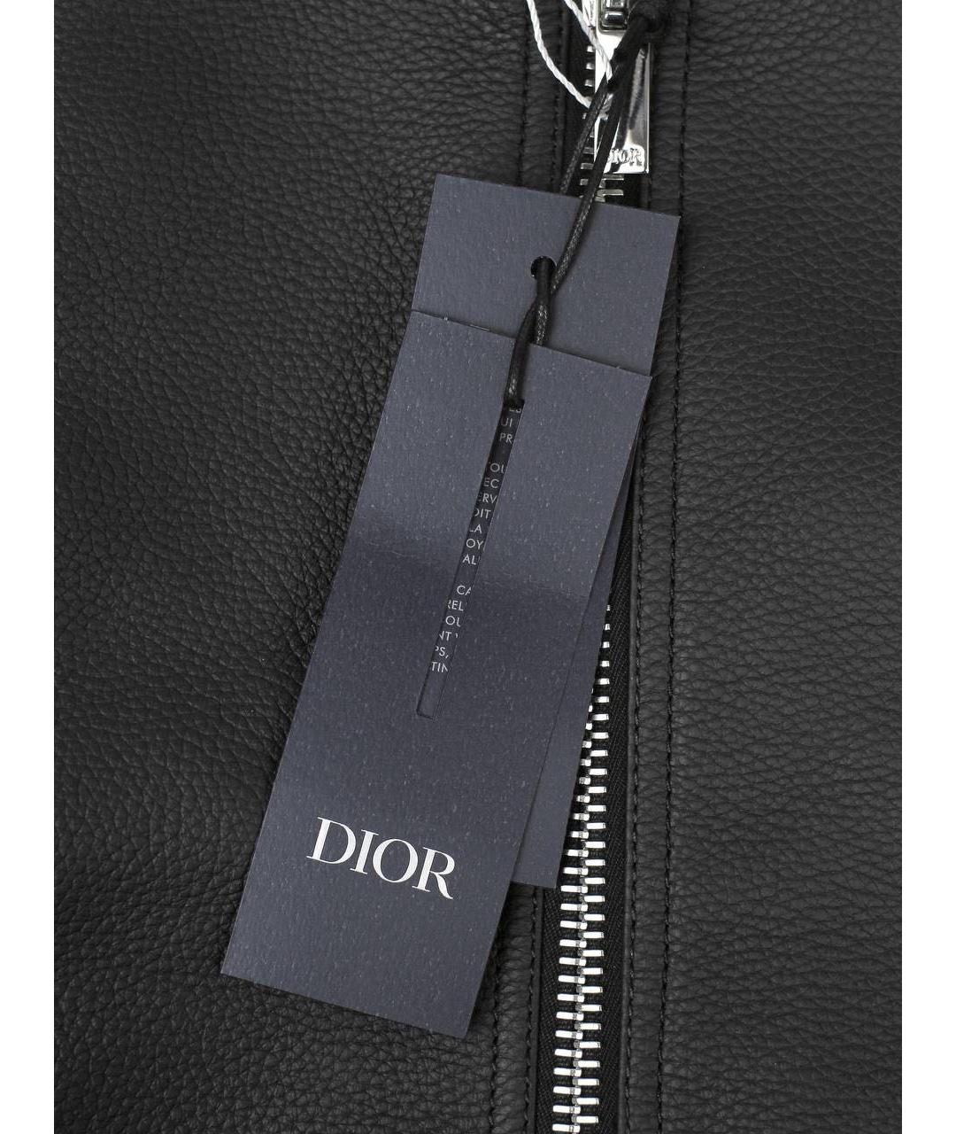 CHRISTIAN DIOR Черная кожаная куртка, фото 3