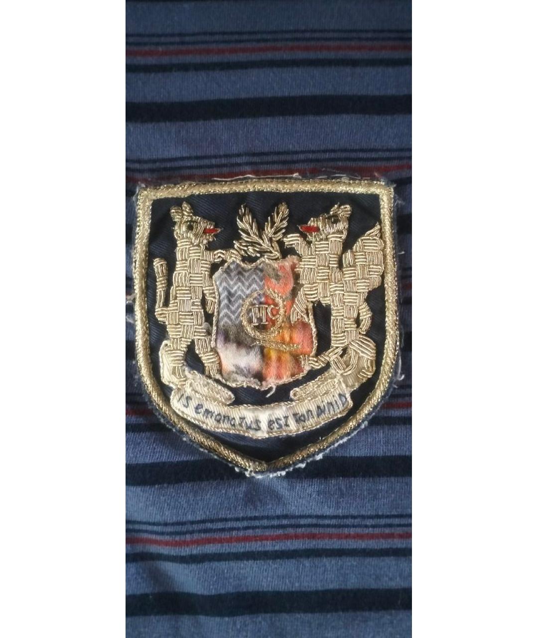 ALEXANDER MCQUEEN Фиолетовое хлопковое поло с коротким рукавом, фото 9