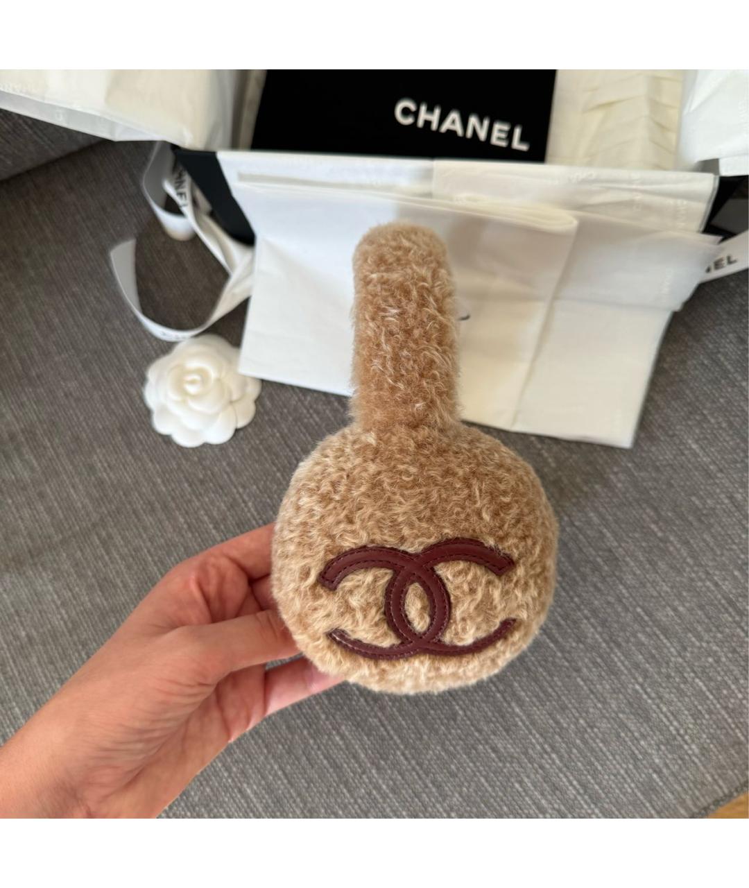 CHANEL Коричневые наушники, фото 3