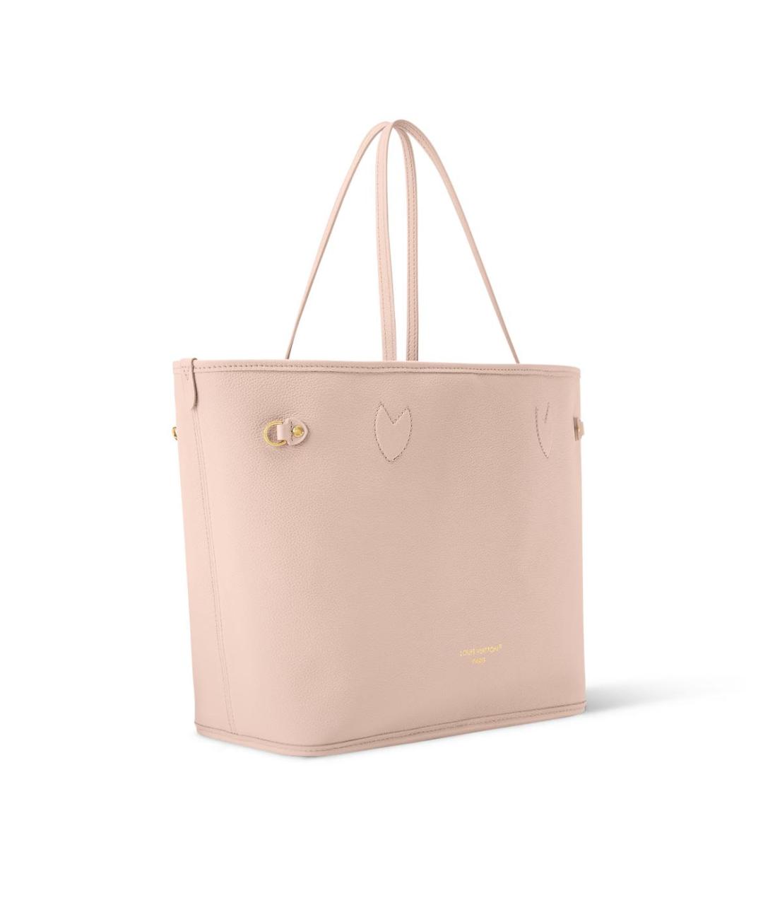 LOUIS VUITTON Розовая кожаная сумка тоут, фото 2