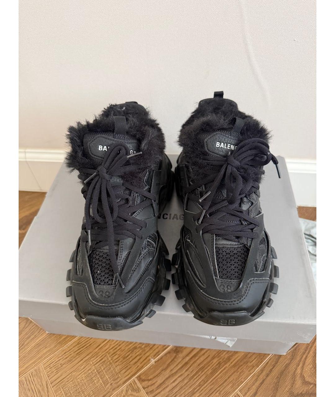 BALENCIAGA Черные текстильные кроссовки, фото 2