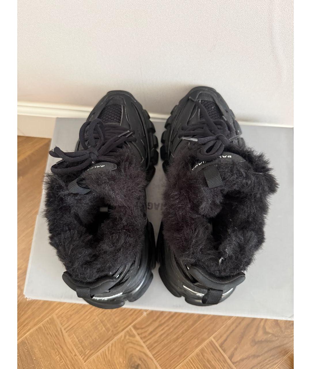 BALENCIAGA Черные текстильные кроссовки, фото 3
