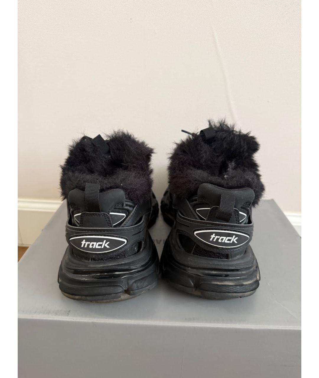 BALENCIAGA Черные текстильные кроссовки, фото 4