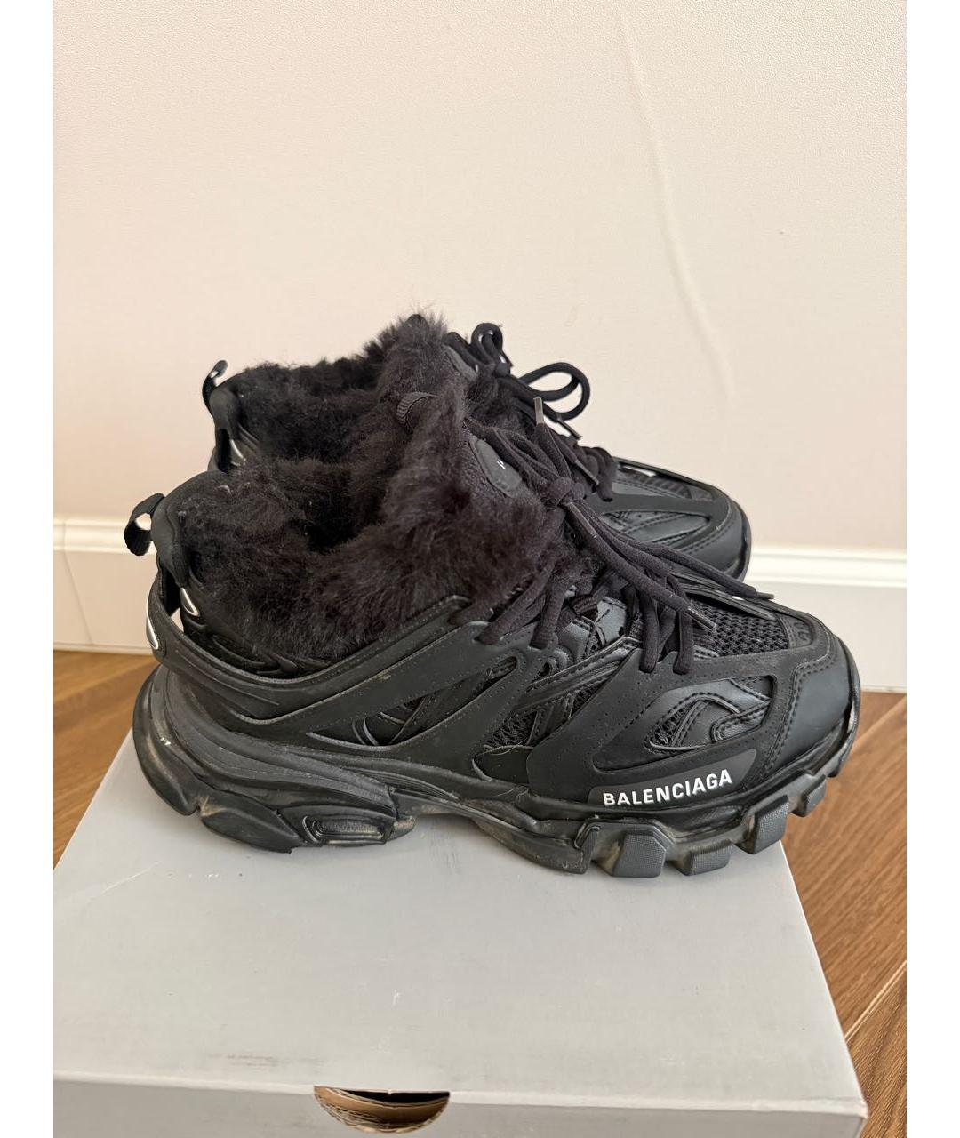 BALENCIAGA Черные текстильные кроссовки, фото 6