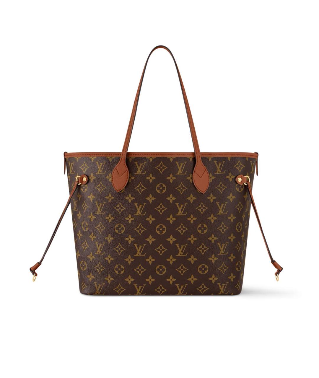 LOUIS VUITTON Коричневая сумка тоут из канвы, фото 5