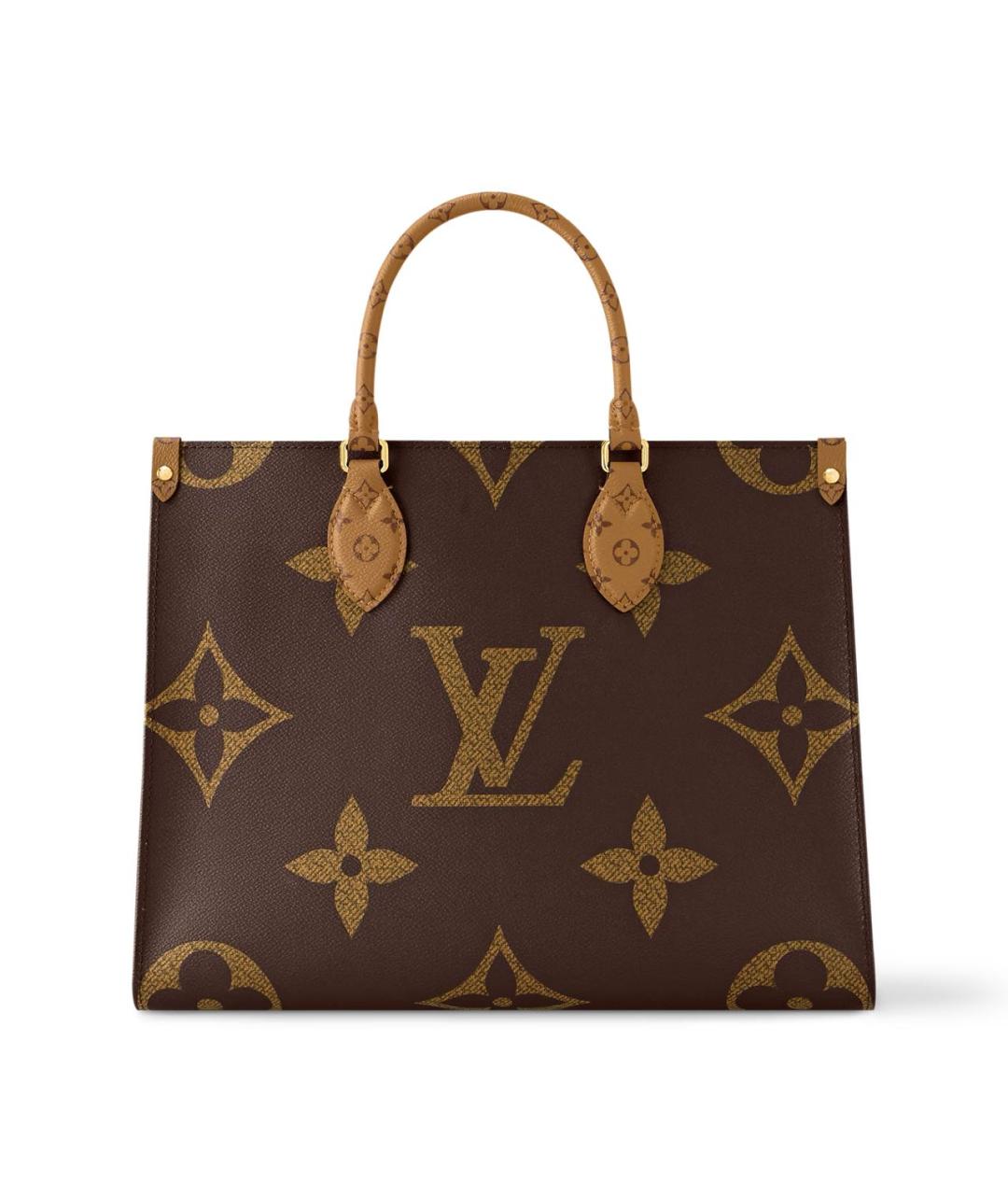 LOUIS VUITTON Коричневая сумка тоут из канвы, фото 1