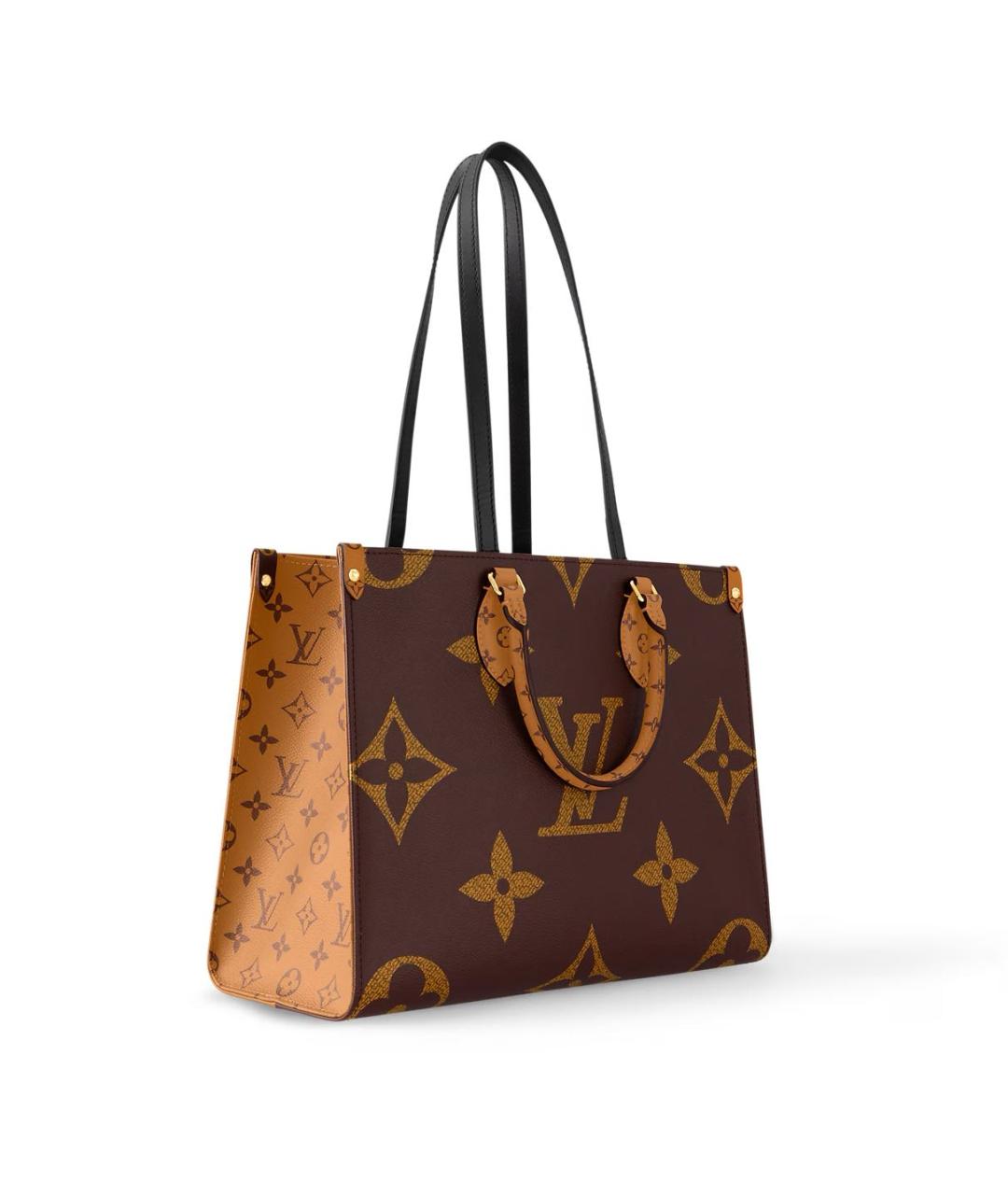 LOUIS VUITTON Коричневая сумка тоут из канвы, фото 2