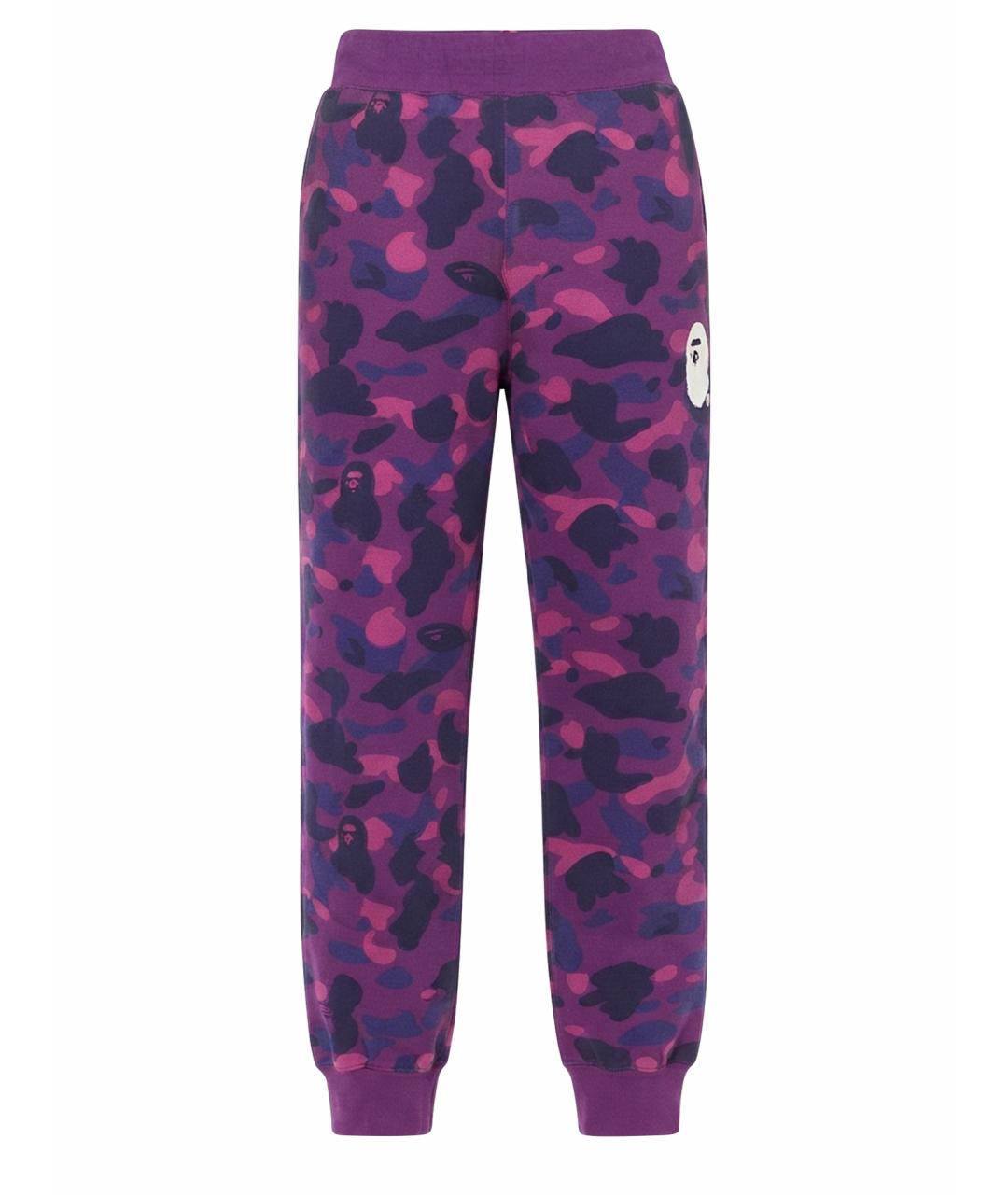 BAPE Фиолетовые хлопковые повседневные брюки, фото 1