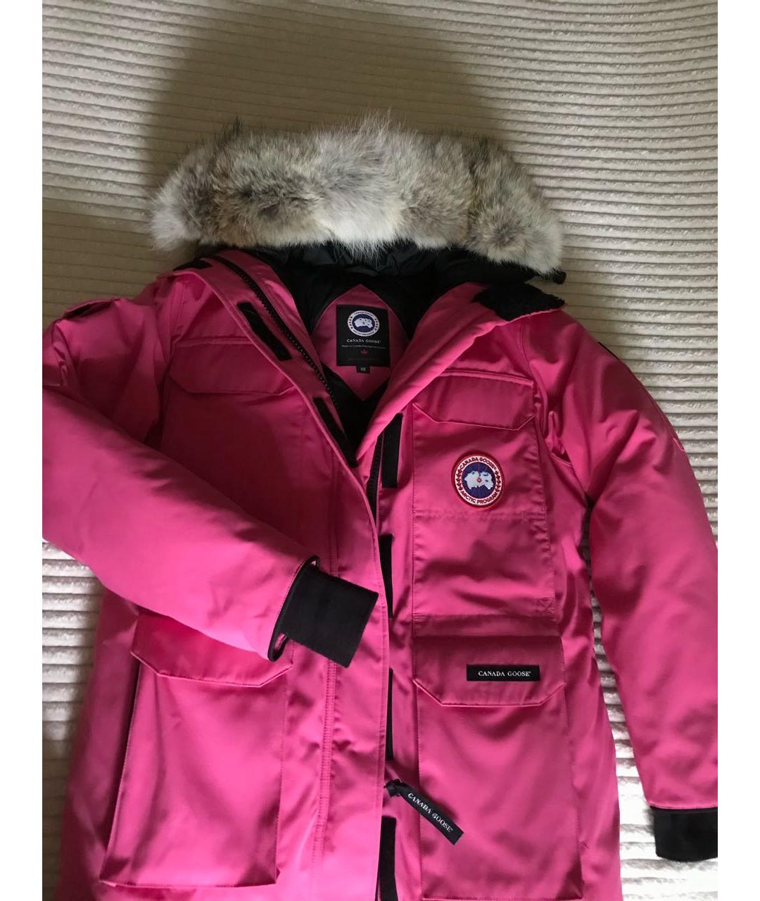 CANADA GOOSE Розовая полиэстеровая парка, фото 8