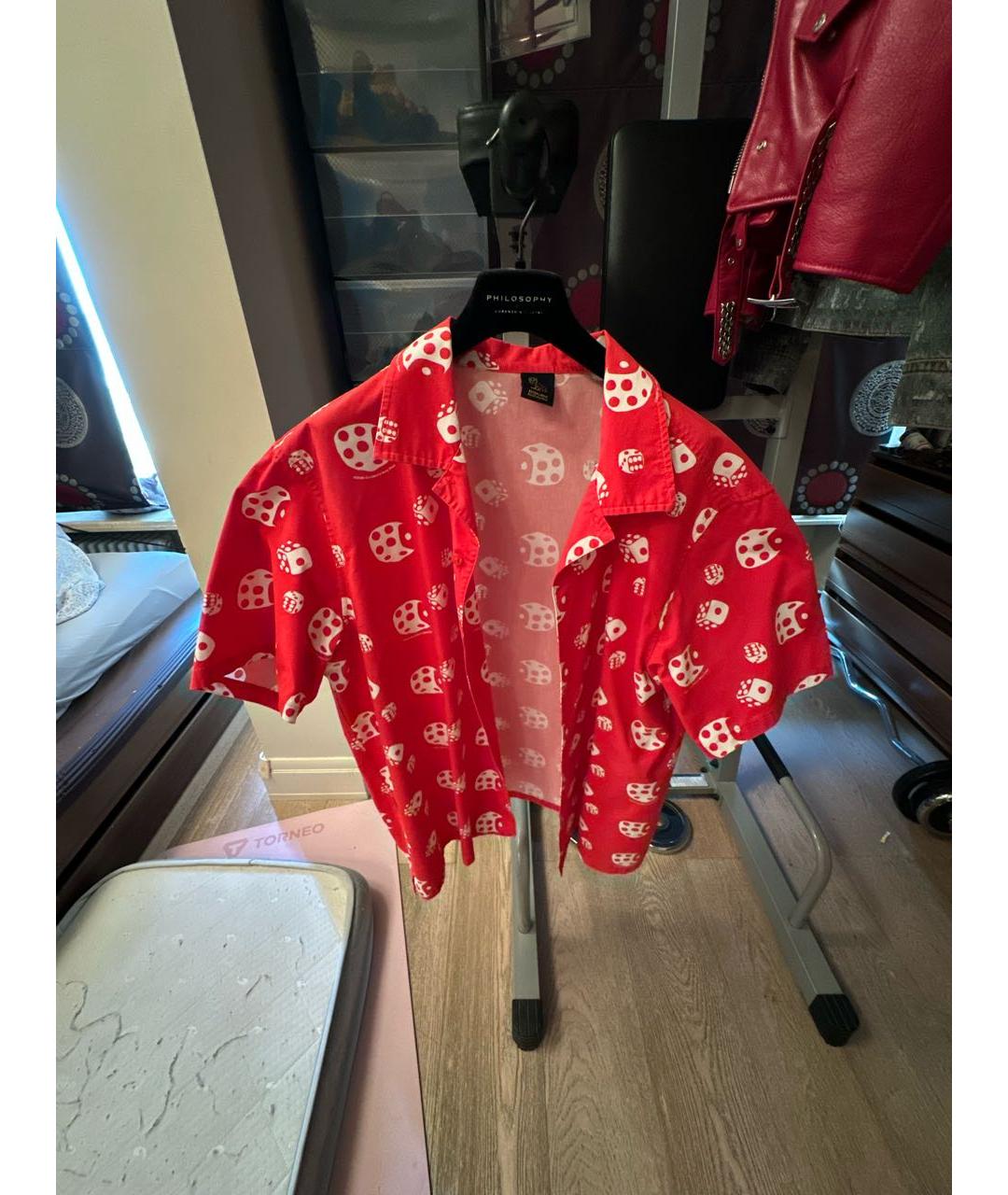 OVO by Drake Красная хлопковая кэжуал рубашка, фото 5