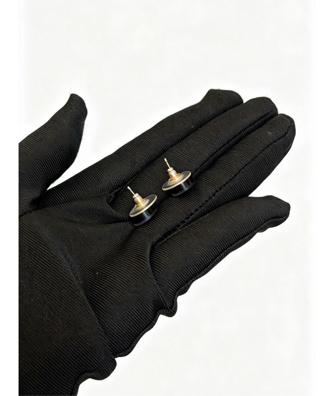 CHANEL Черные серьги, фото 3