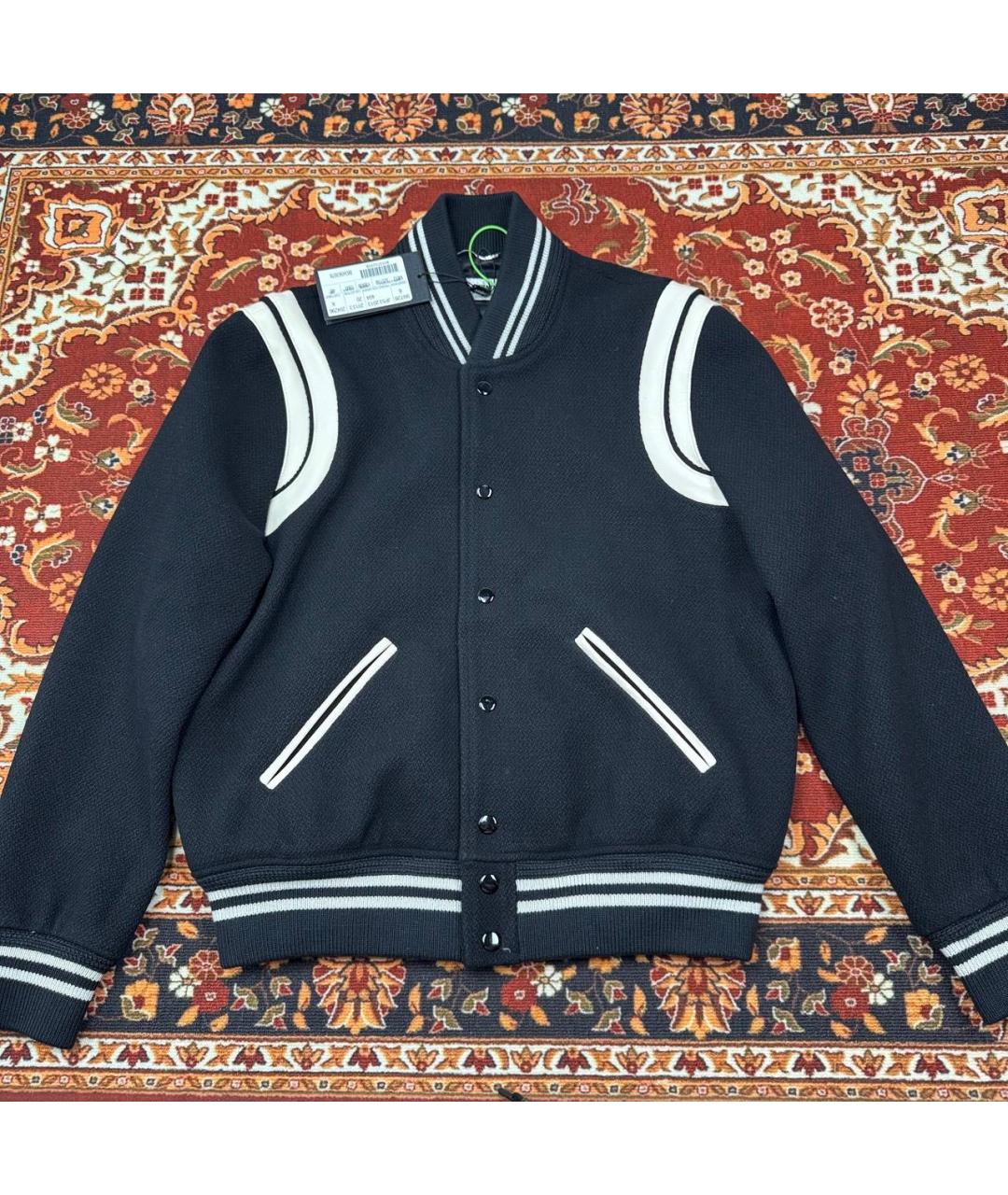 SAINT LAURENT Черная шерстяная куртка, фото 5