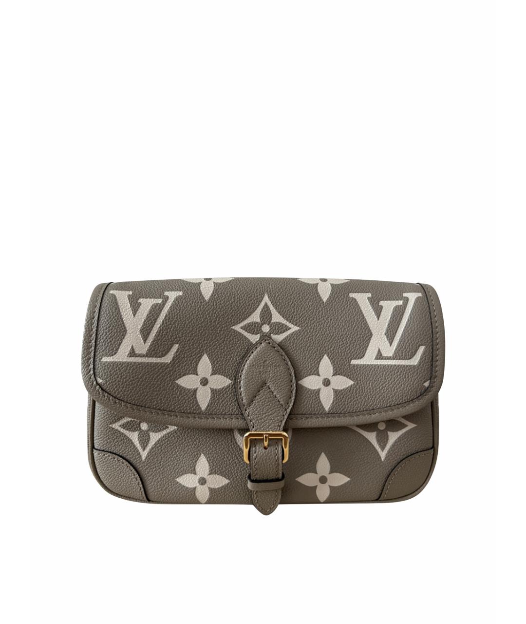 LOUIS VUITTON Бежевая кожаная сумка через плечо, фото 1