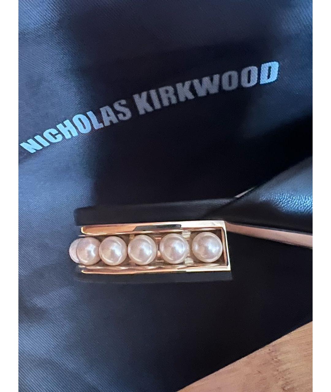 NICHOLAS KIRKWOOD Черные кожаные мюли, фото 4