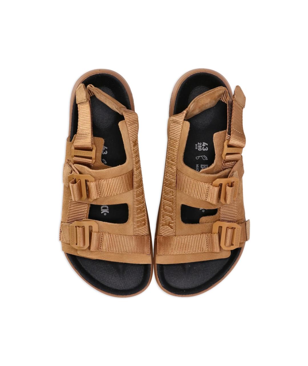 BIRKENSTOCK Коричневые кожаные шлепанцы, фото 4