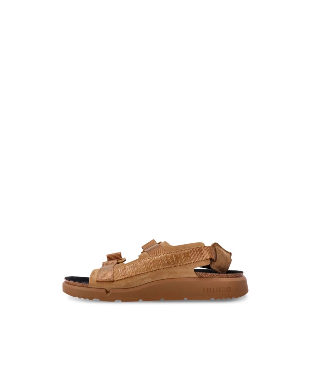BIRKENSTOCK Коричневые кожаные шлепанцы, фото 2