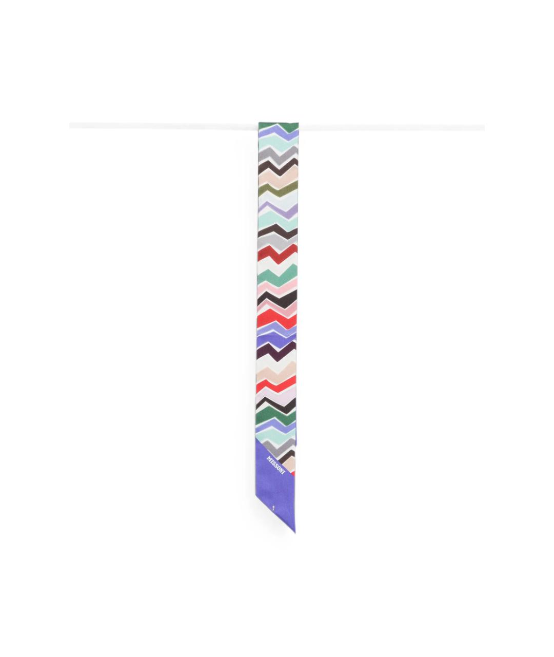 MISSONI Мульти шелковый шарф, фото 1