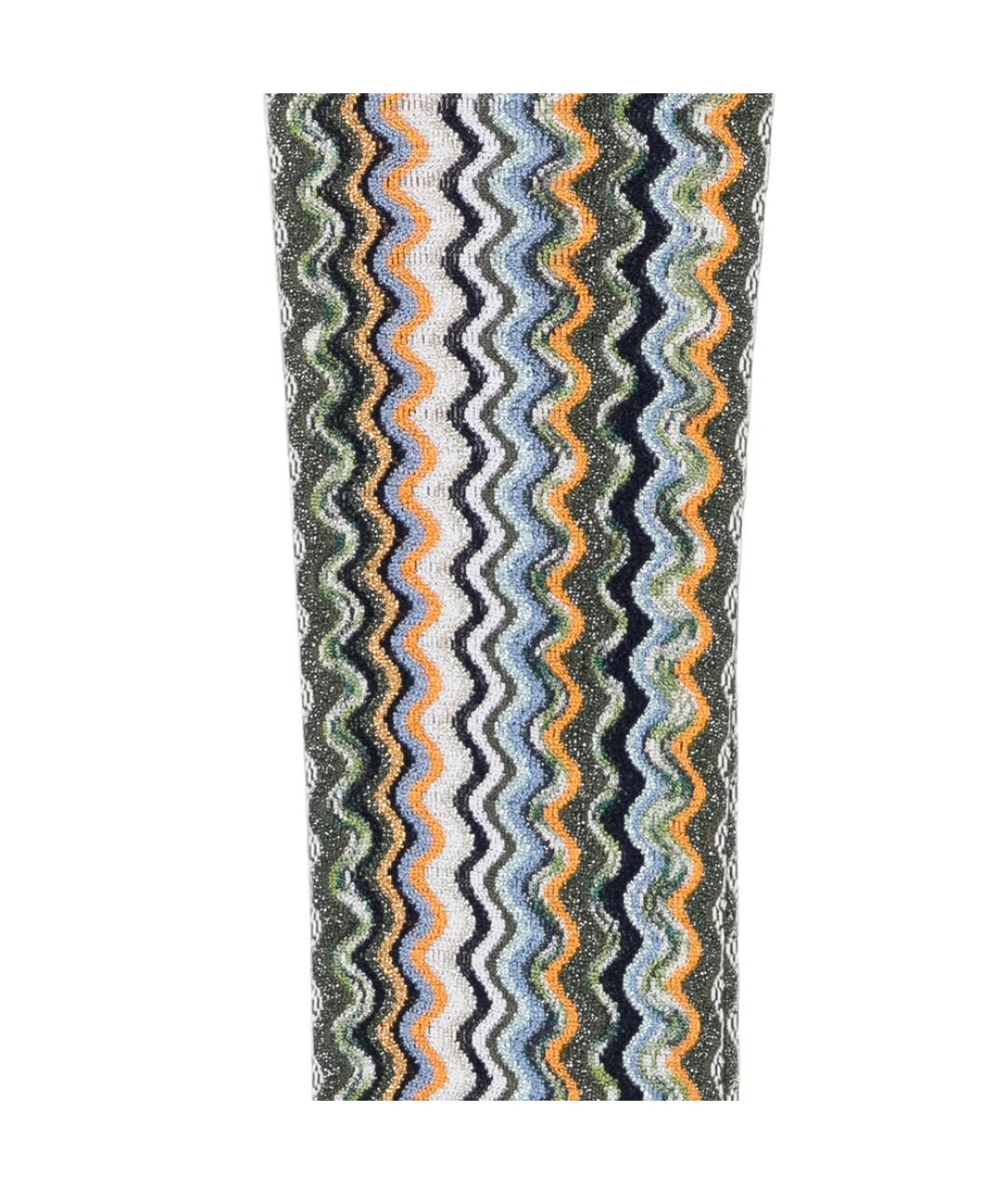 MISSONI Зеленый шерстяной шарф, фото 3