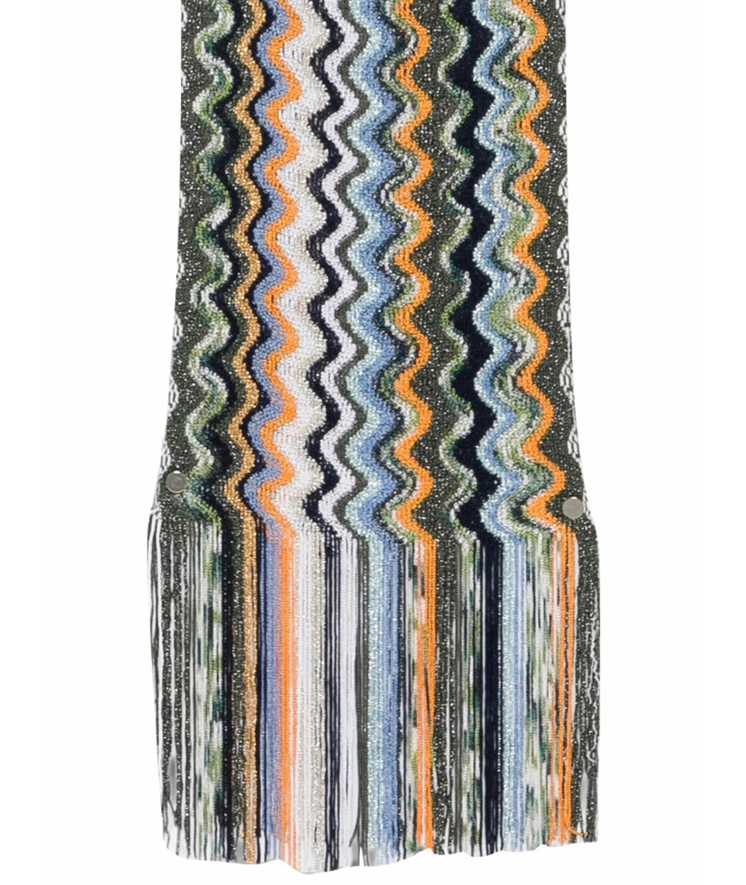 MISSONI Зеленый шерстяной шарф, фото 1