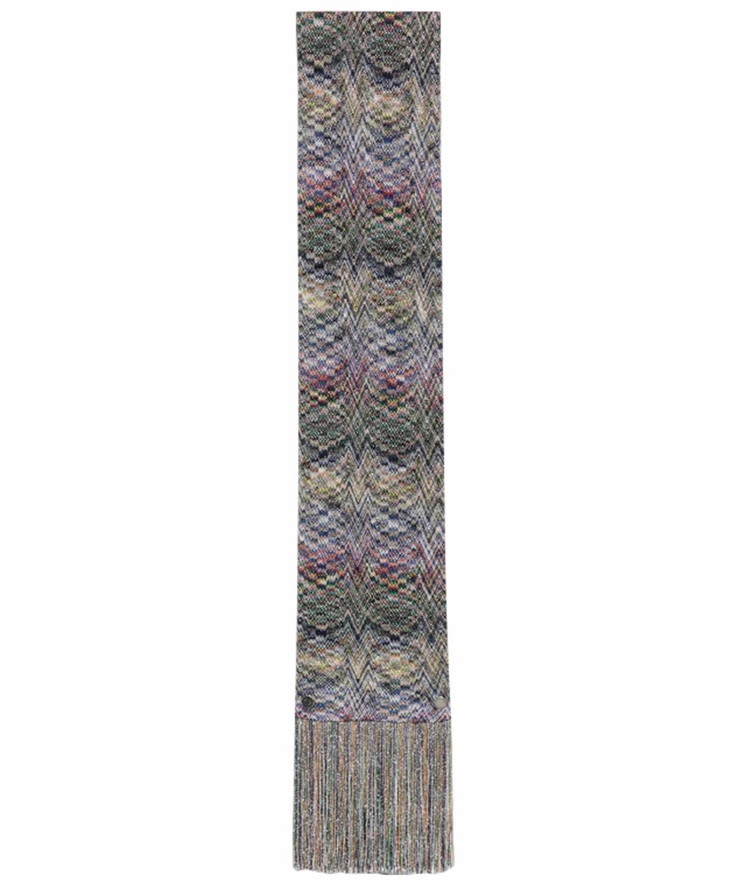 MISSONI Синий шерстяной шарф, фото 1