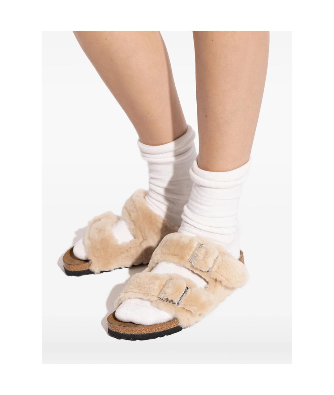 BIRKENSTOCK Бежевые сандалии, фото 2