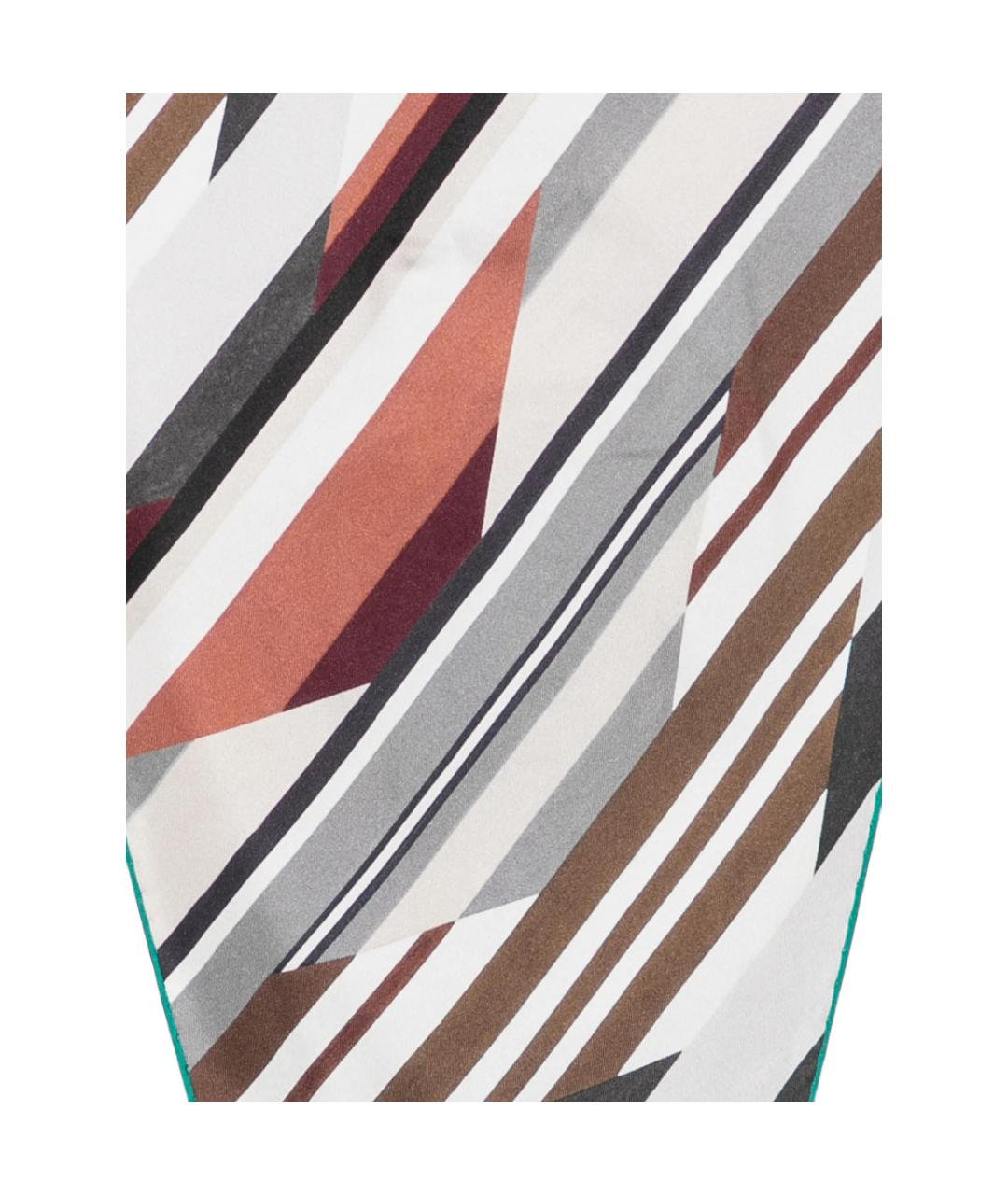 MISSONI Белый шелковый шарф, фото 2