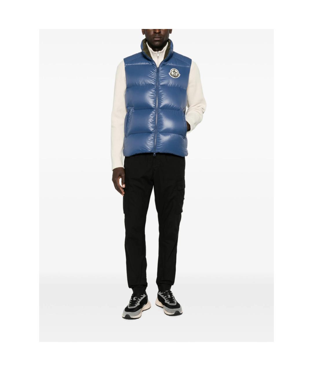 MONCLER Синий жилет, фото 3