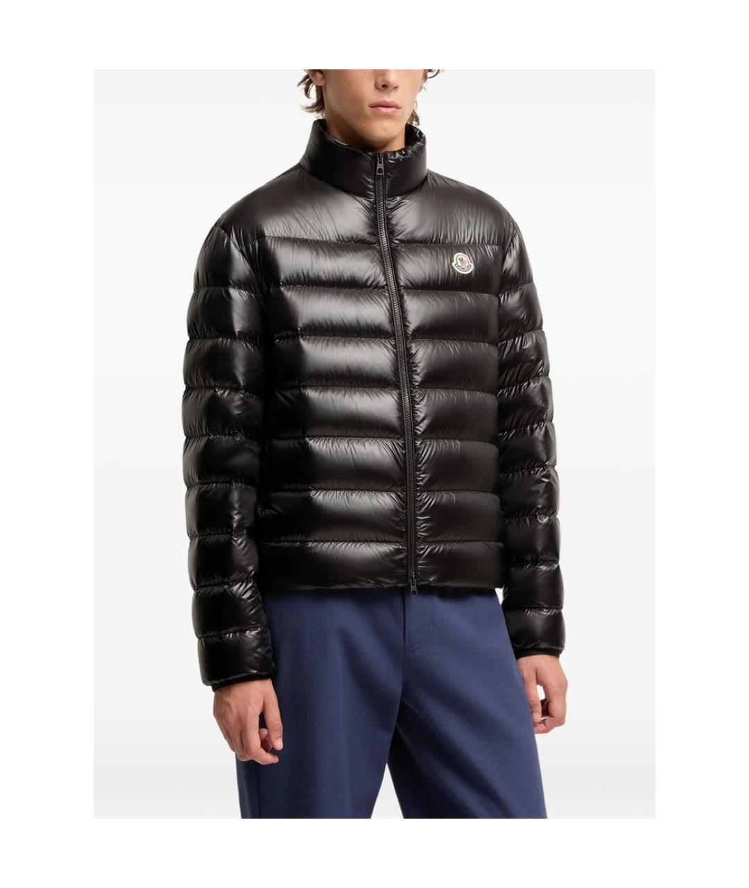 MONCLER Черная полиамидовая куртка, фото 5
