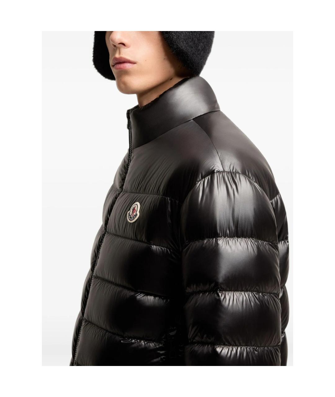 MONCLER Черная полиамидовая куртка, фото 4