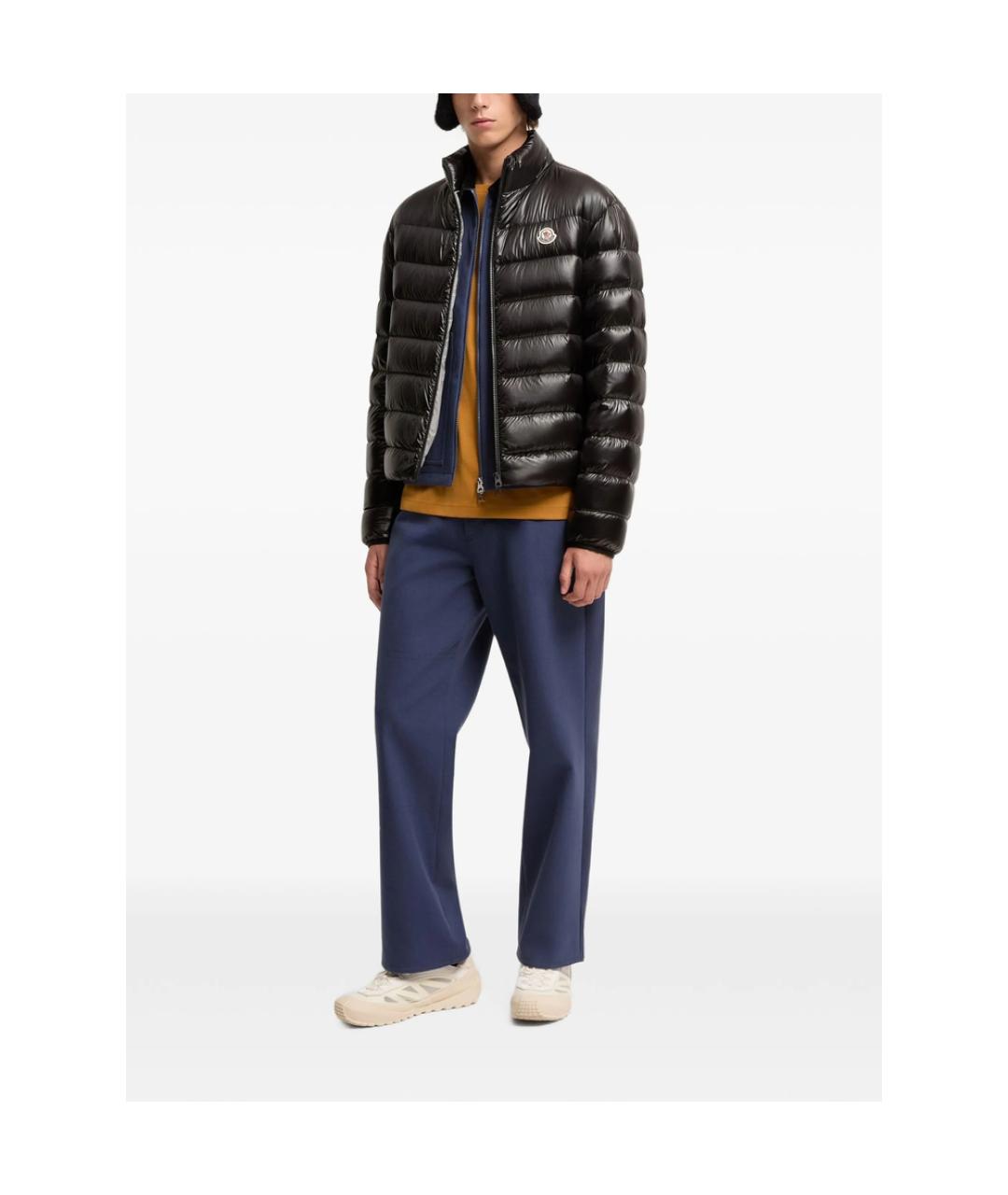 MONCLER Черная полиамидовая куртка, фото 3
