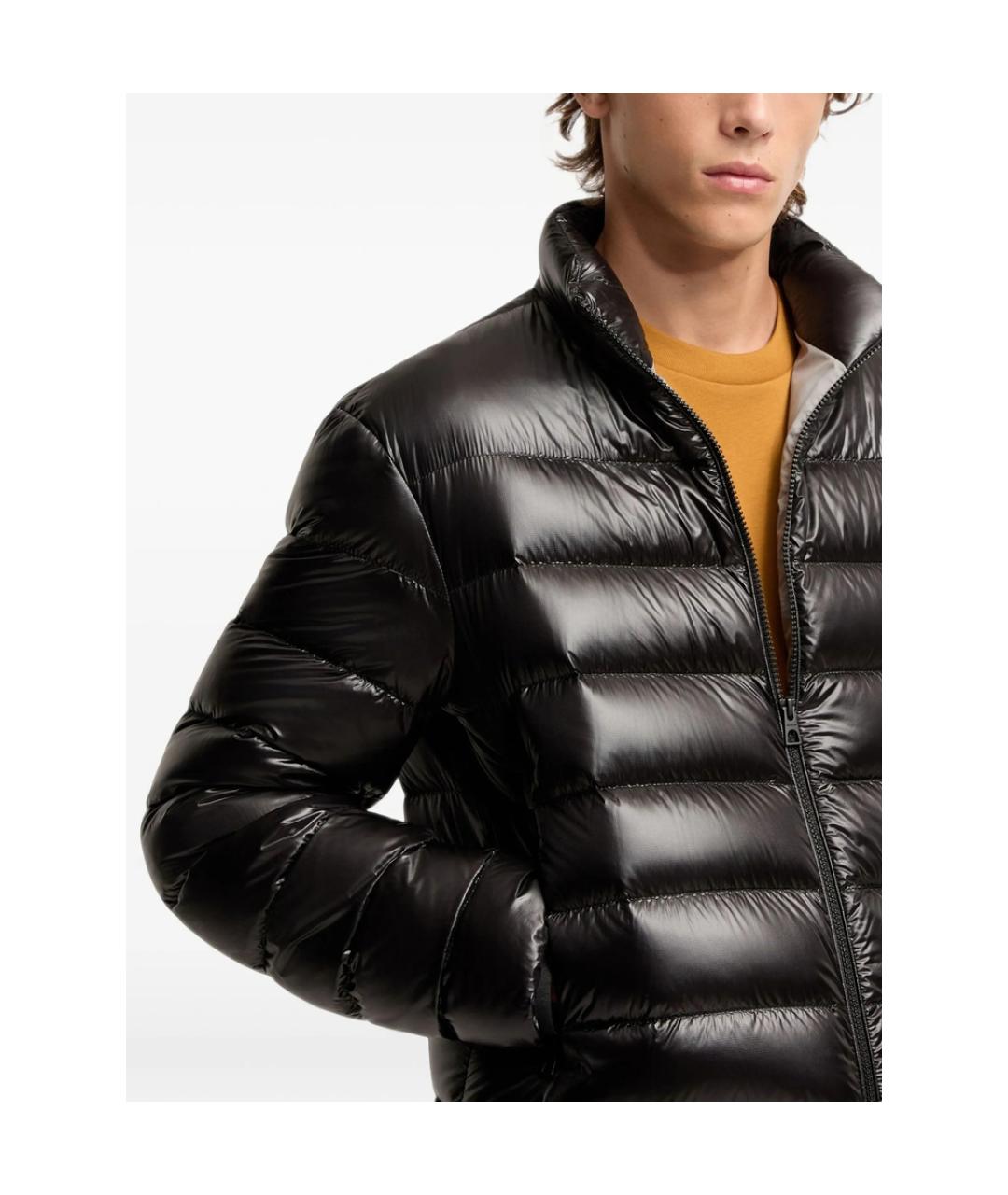 MONCLER Черная полиамидовая куртка, фото 2
