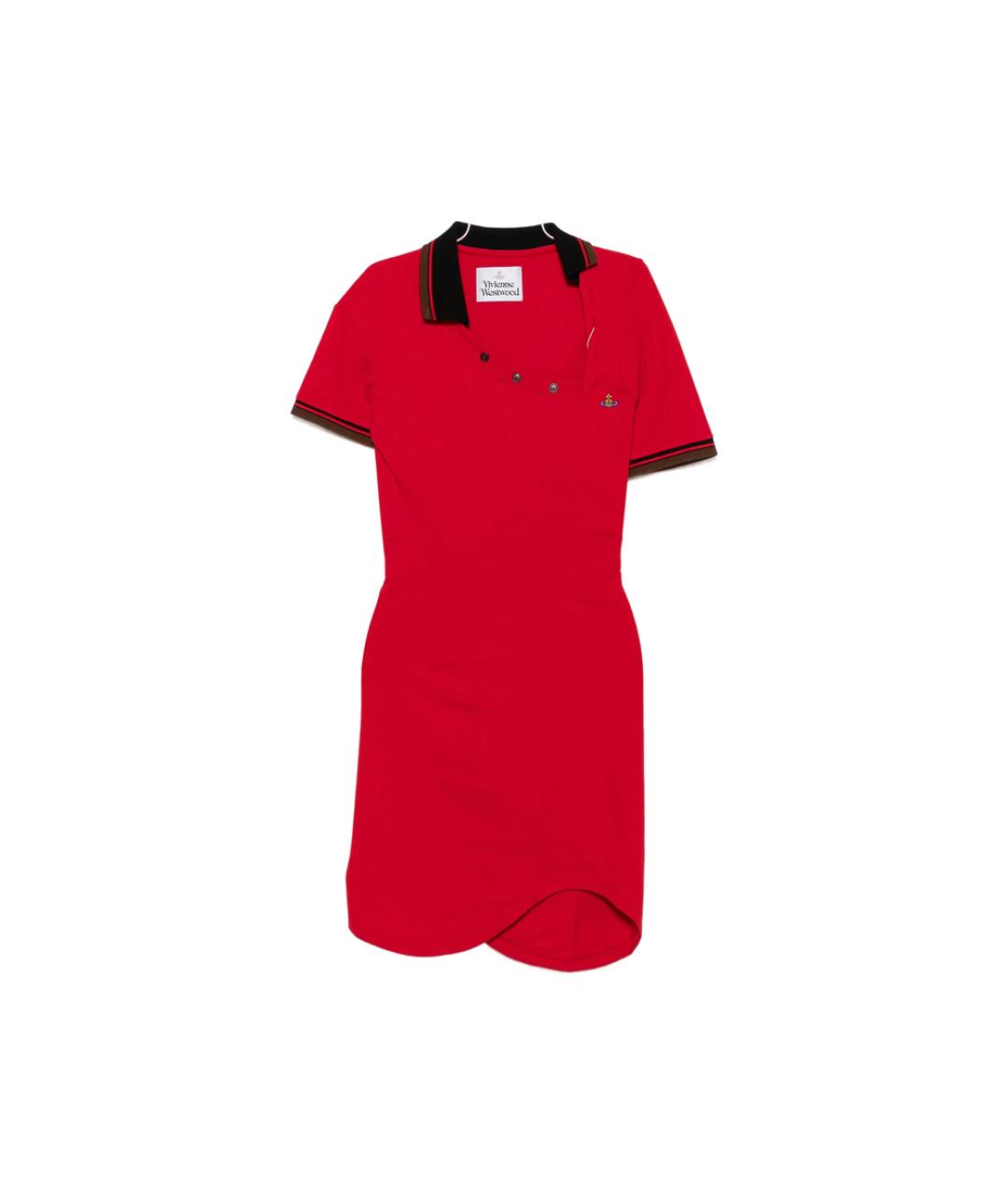 VIVIENNE WESTWOOD Красное хлопковое платье, фото 1