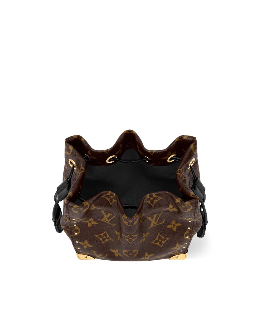 LOUIS VUITTON Коричневая сумка через плечо из канвы, фото 4