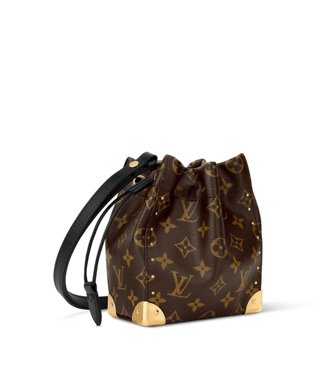 LOUIS VUITTON Коричневая сумка через плечо из канвы, фото 3