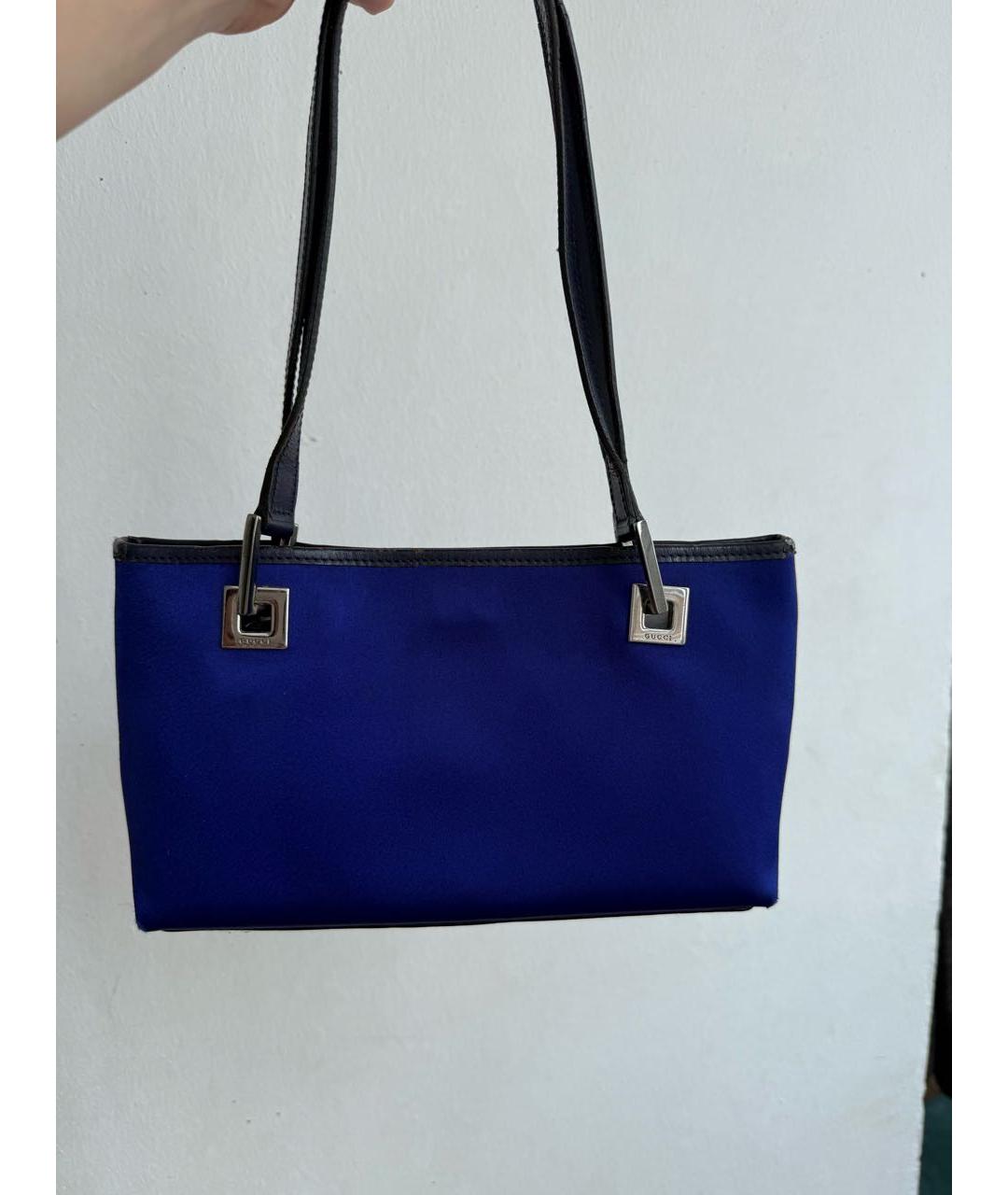 GUCCI Синяя сумка с короткими ручками, фото 6
