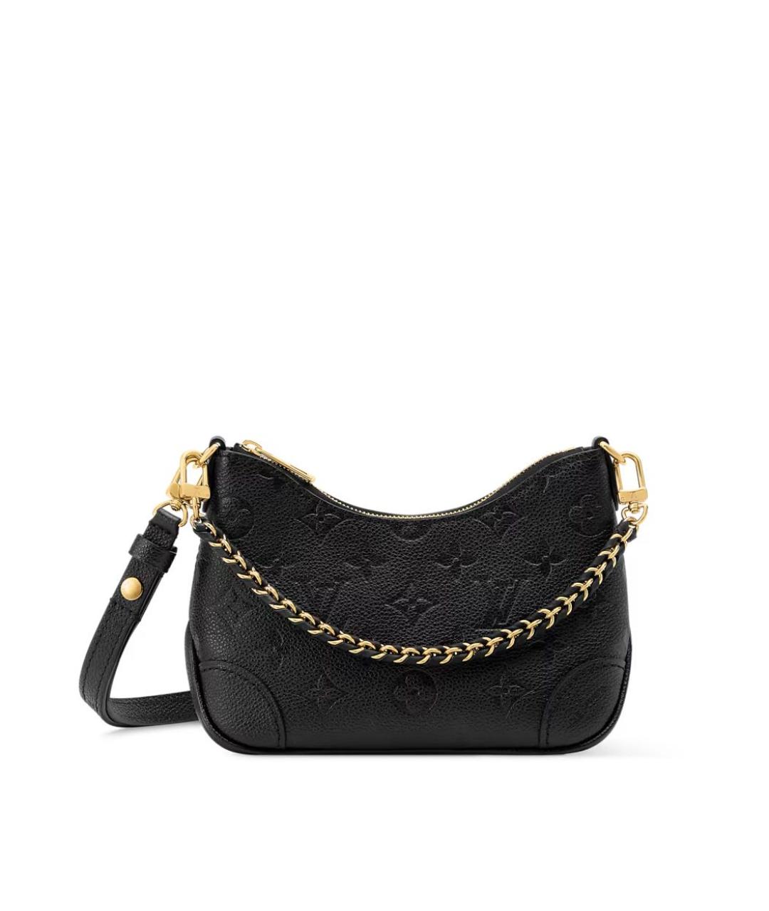 LOUIS VUITTON Черная кожаная сумка через плечо, фото 1