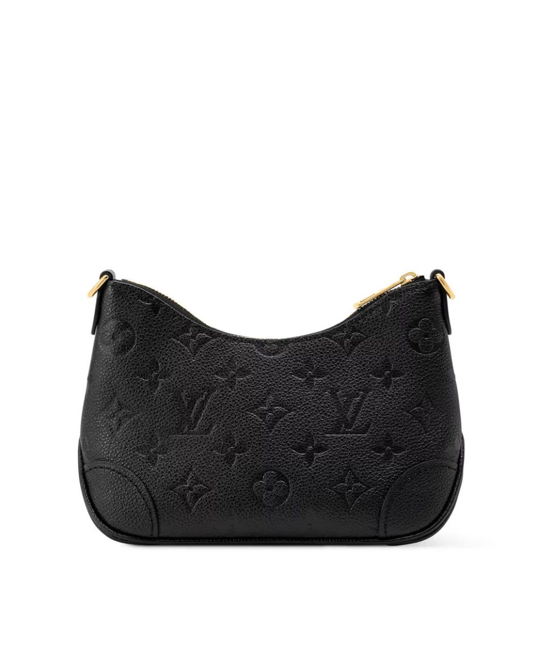 LOUIS VUITTON Черная кожаная сумка через плечо, фото 4