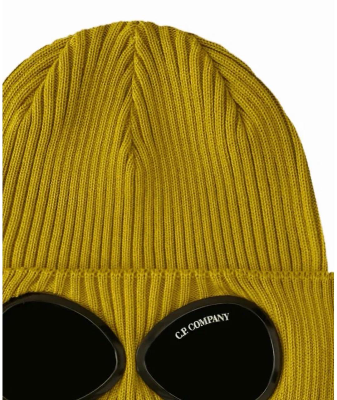 CP COMPANY Горчичная хлопковая шапка, фото 2