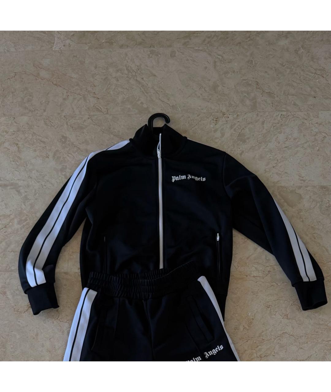PALM ANGELS Черная полиэстеровая спортивная куртка, фото 6