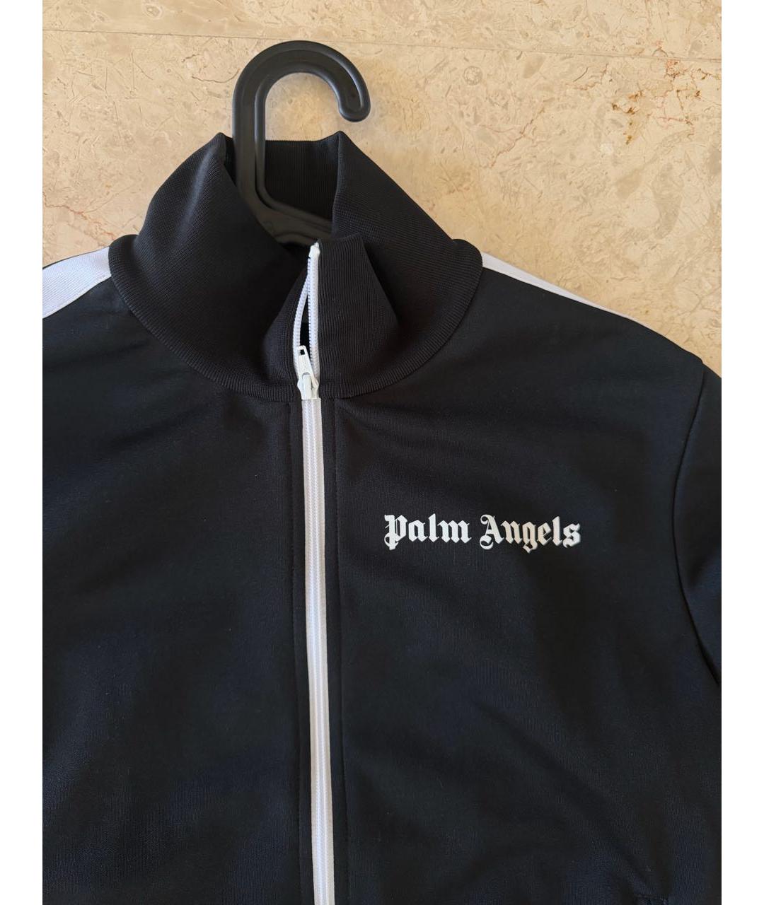 PALM ANGELS Черная полиэстеровая спортивная куртка, фото 3